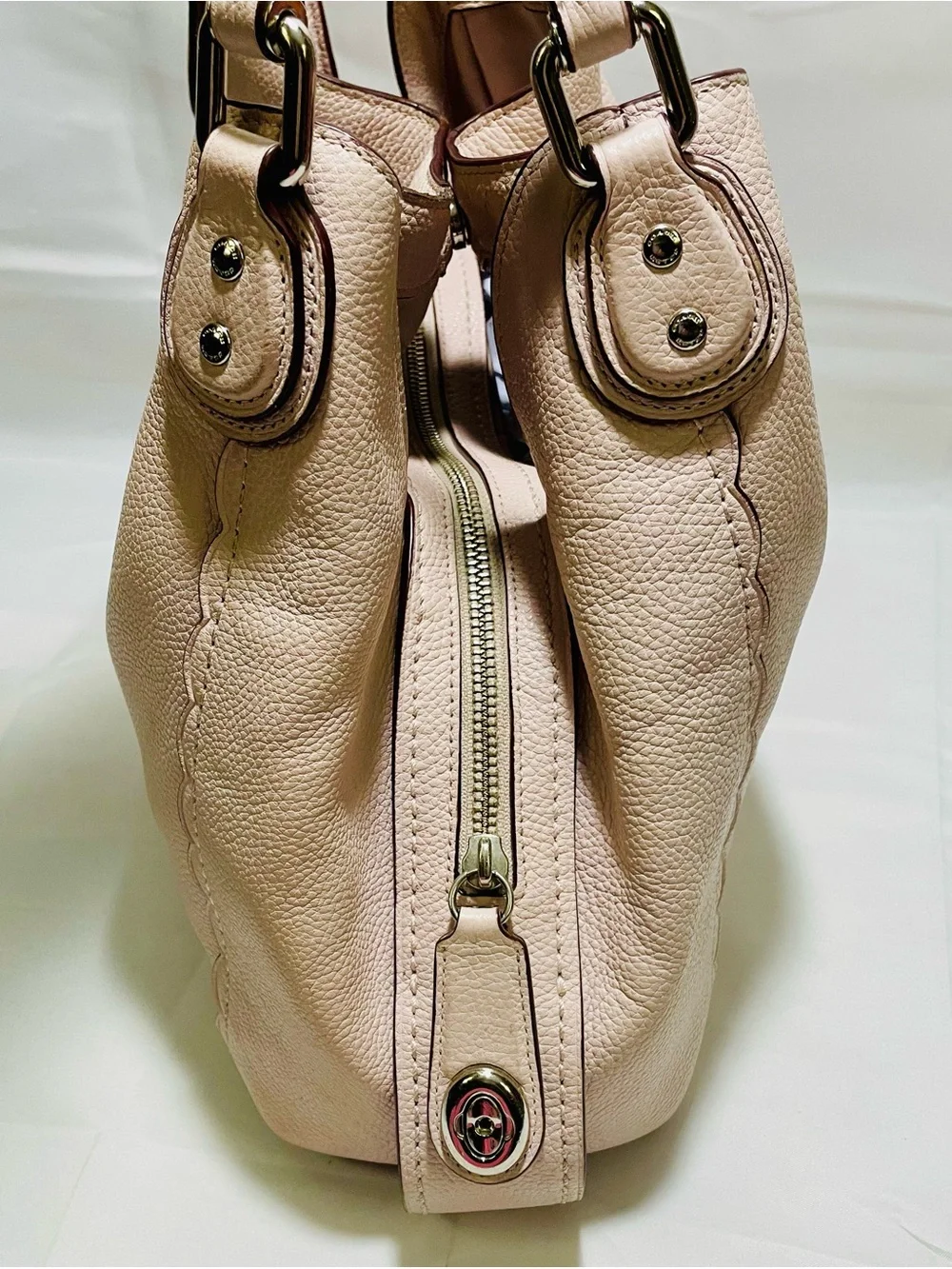 Coach Edie 31 Shoulder Bag with Scalloped Detail & Metal Hangtag